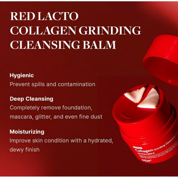 🍎 MDP+ Red Lacto Collagen Peptide Cleansing Balm ~ NIB! - Picture 2 of 7